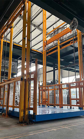 Guide Rail Type Hydraulic Lift