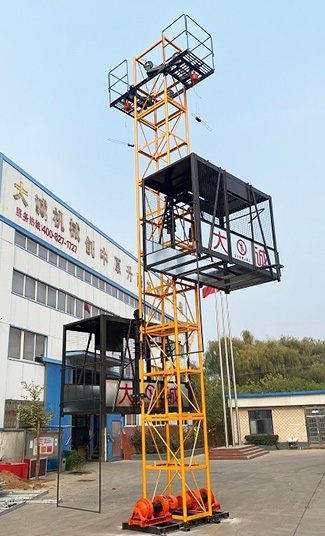 Double-cage Material Hoist SS120/120
